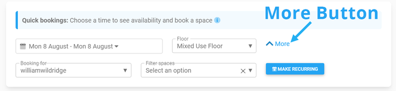more booking options