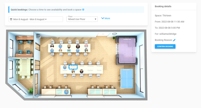 quick bookings overview