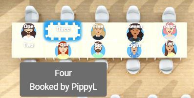 space user details on hover