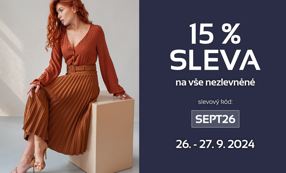 ⚡️ Blesková 48 hodinová akce – 15% sleva na vše nezlevněné 🛍️