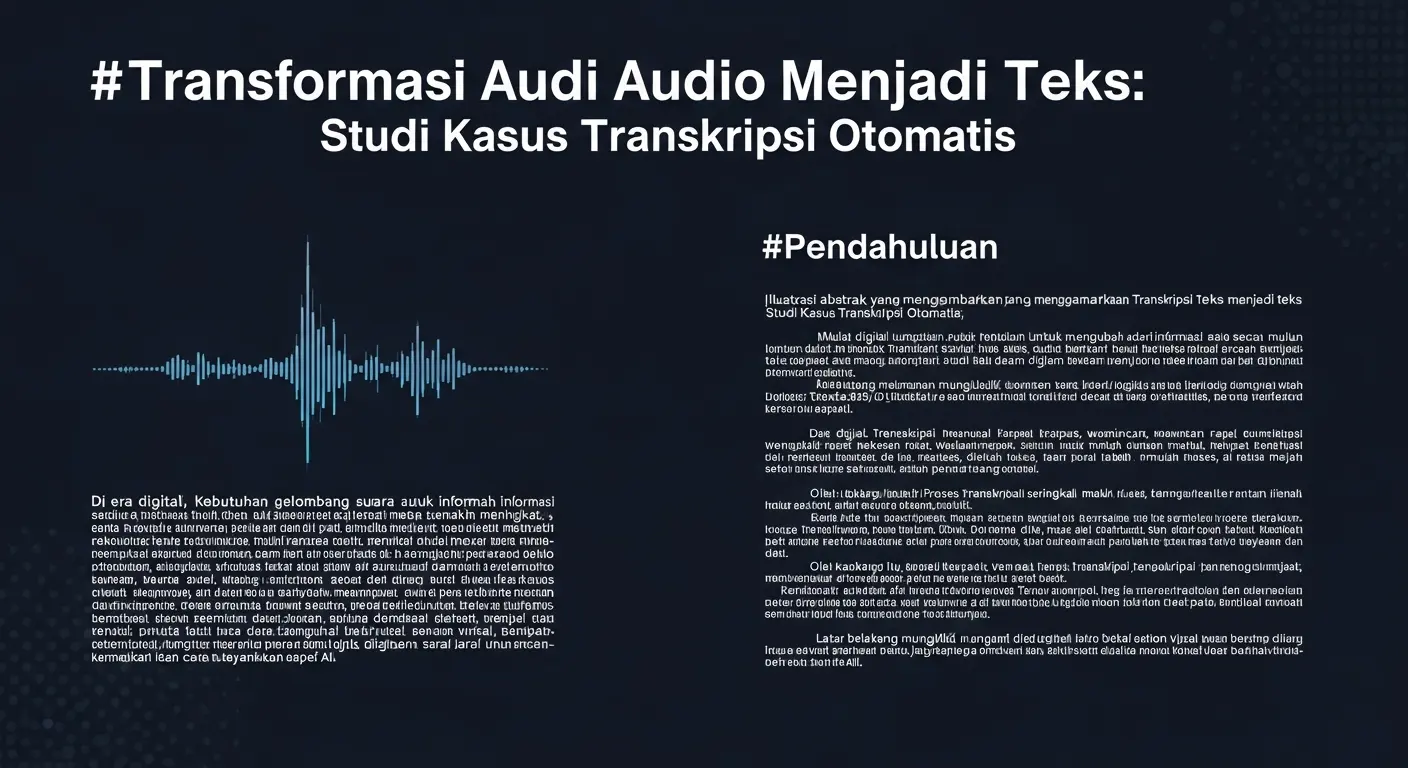 Transformasi Audio Menjadi Teks: Studi Kasus Transkripsi Otomatis