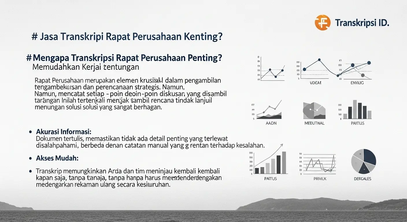 Jasa Transkrip Rapat Perusahaan yang Memudahkan Kerja Kita