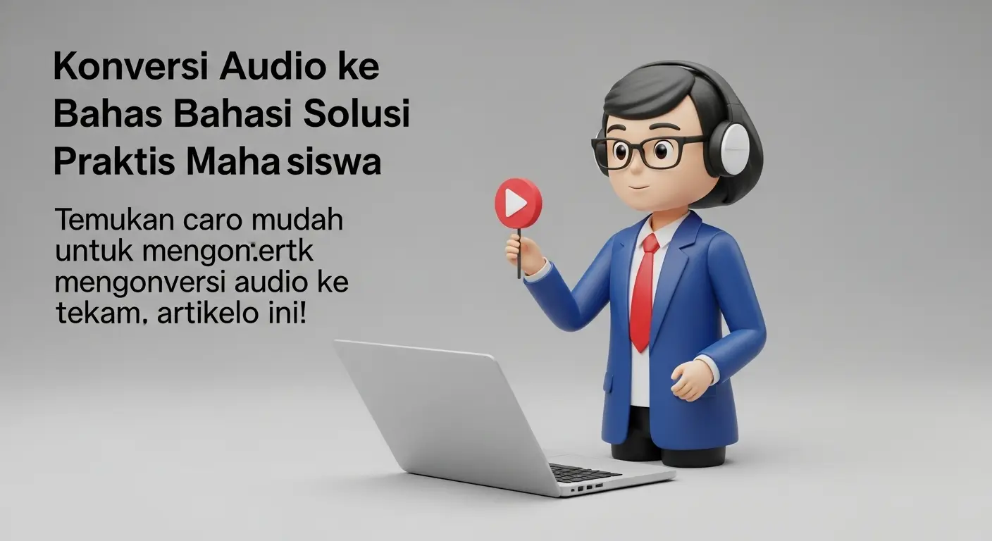 Konversi Audio ke Teks Bahasa Indonesia: Solusi Praktis untuk Mahasiswa
