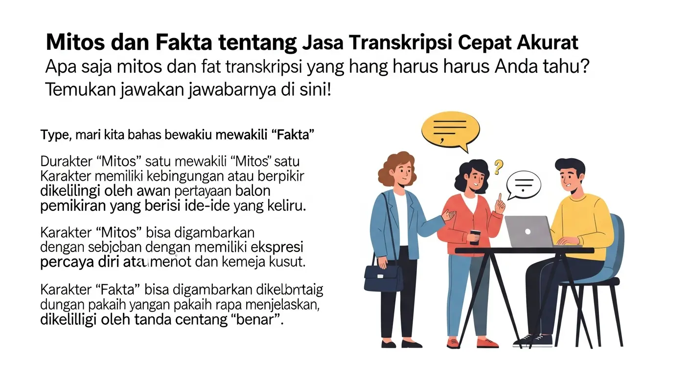 Mitos dan Fakta tentang Jasa Transkripsi Cepat dan Akurat