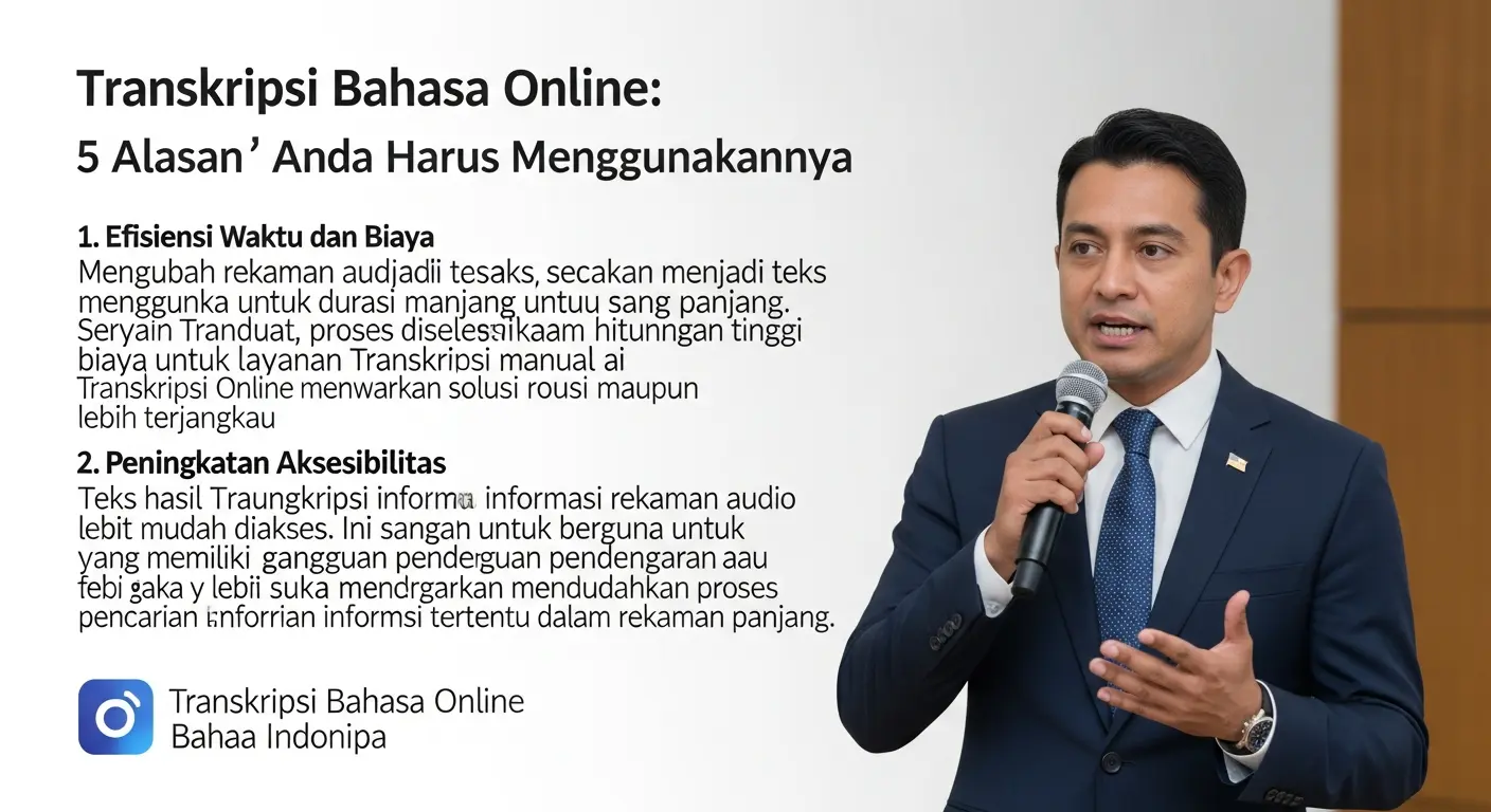 Transkripsi Bahasa Indonesia Online: 5 Alasan Mengapa Anda Harus Menggunakannya