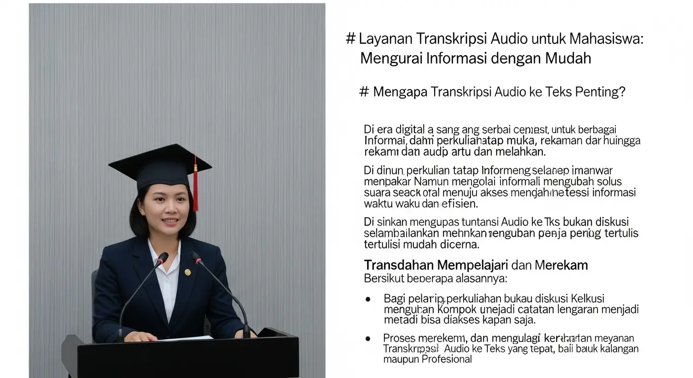 Layanan Transkripsi Audio ke Teks untuk Mahasiswa