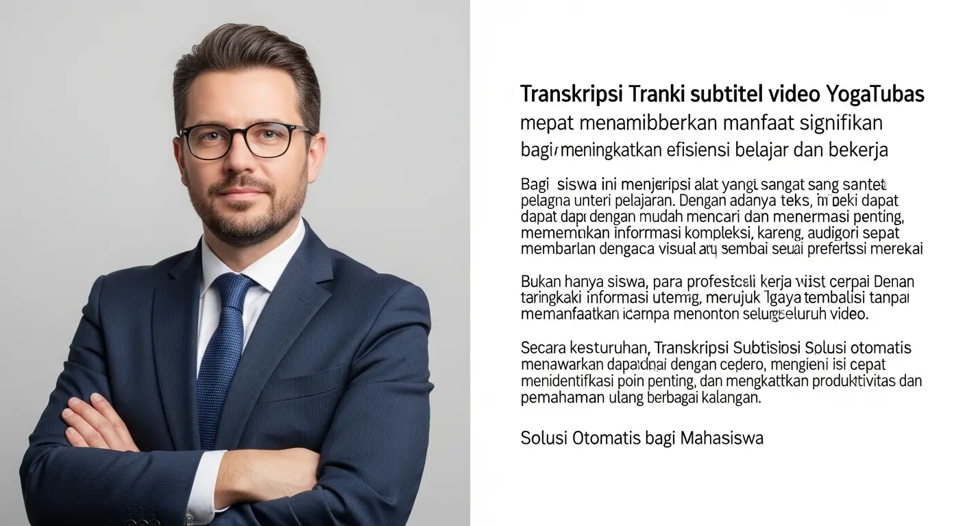 Transkripsi Subtitel Video YouTube: Solusi Otomatis bagi Mahasiswa