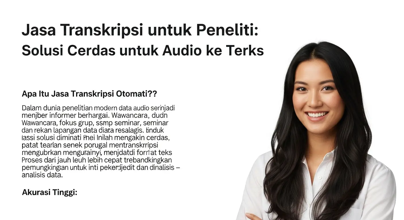 Jasa Transkripsi untuk Peneliti: Solusi Cerdas untuk Audio ke Teks