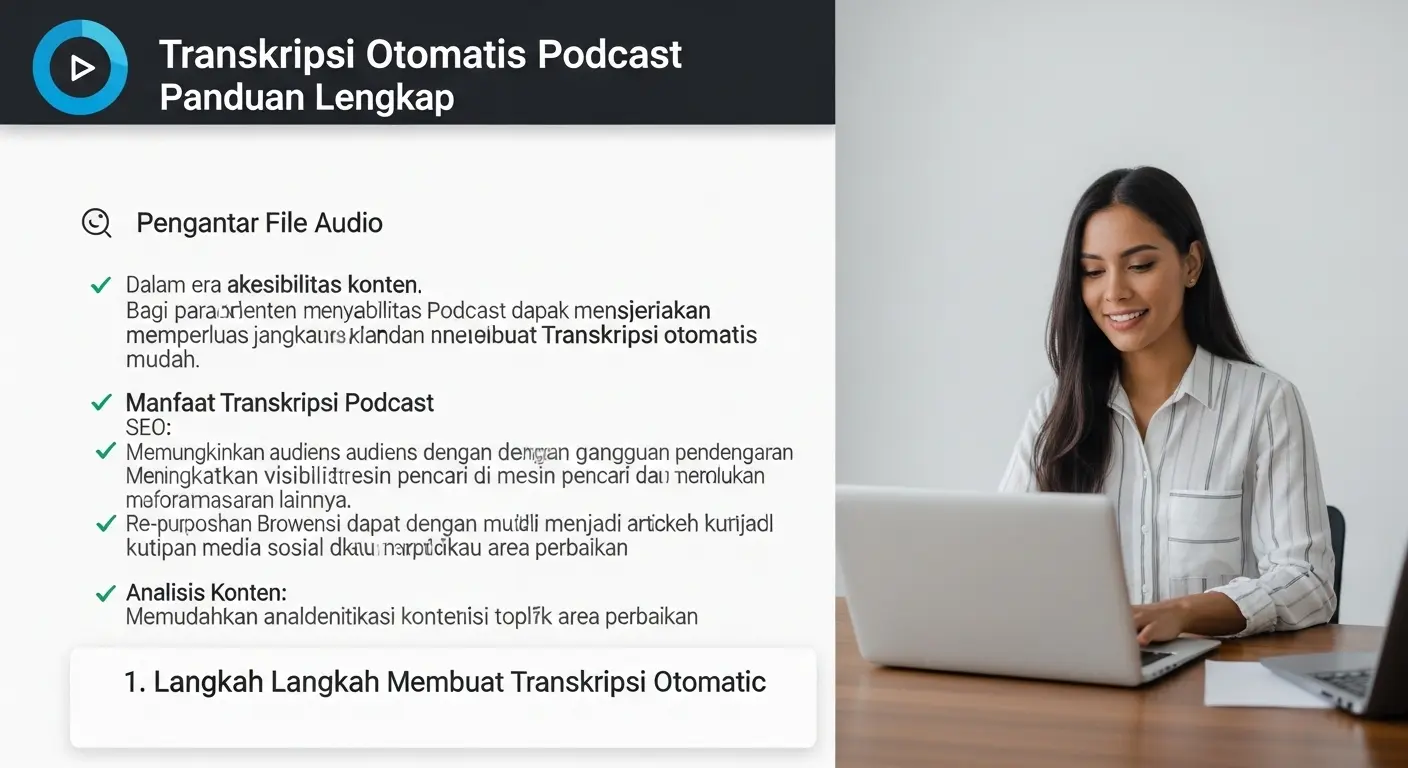 Transkripsi Podcast Indonesia: Langkah-Langkah Membuat Transkripsi Otomatis
