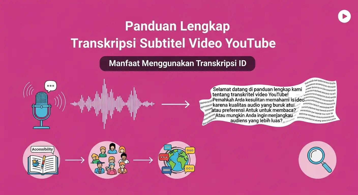 Transkripsi Subtitel Video YouTube: Panduan Lengkap Menggunakan Transkripsi ID
