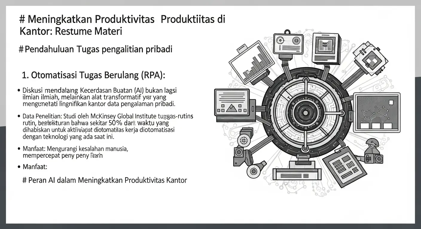 Meningkatkan Produktivitas di Kantor dengan AI: Resume Materi AI