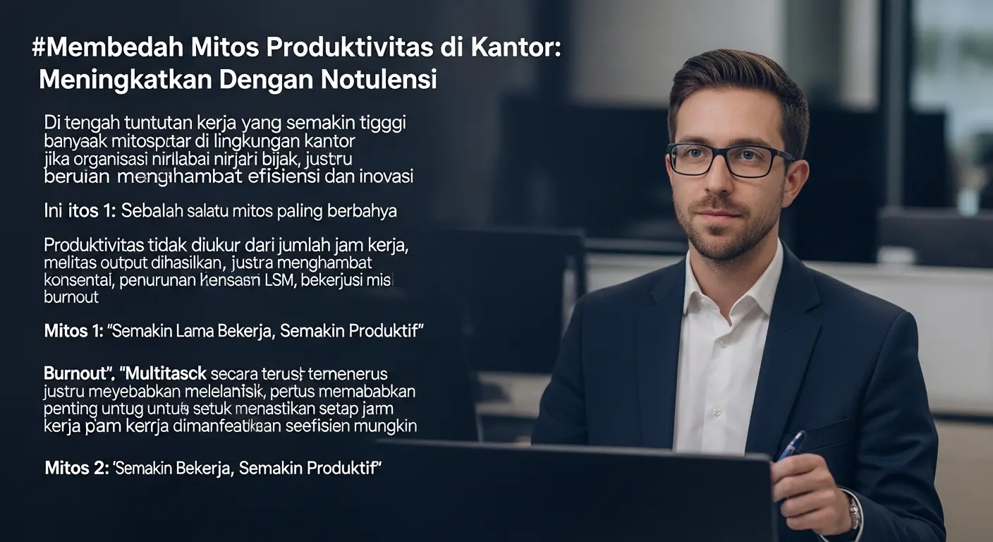 Membedah Mitos Produktivitas di Kantor: Meningkatkan Dengan Notulensi