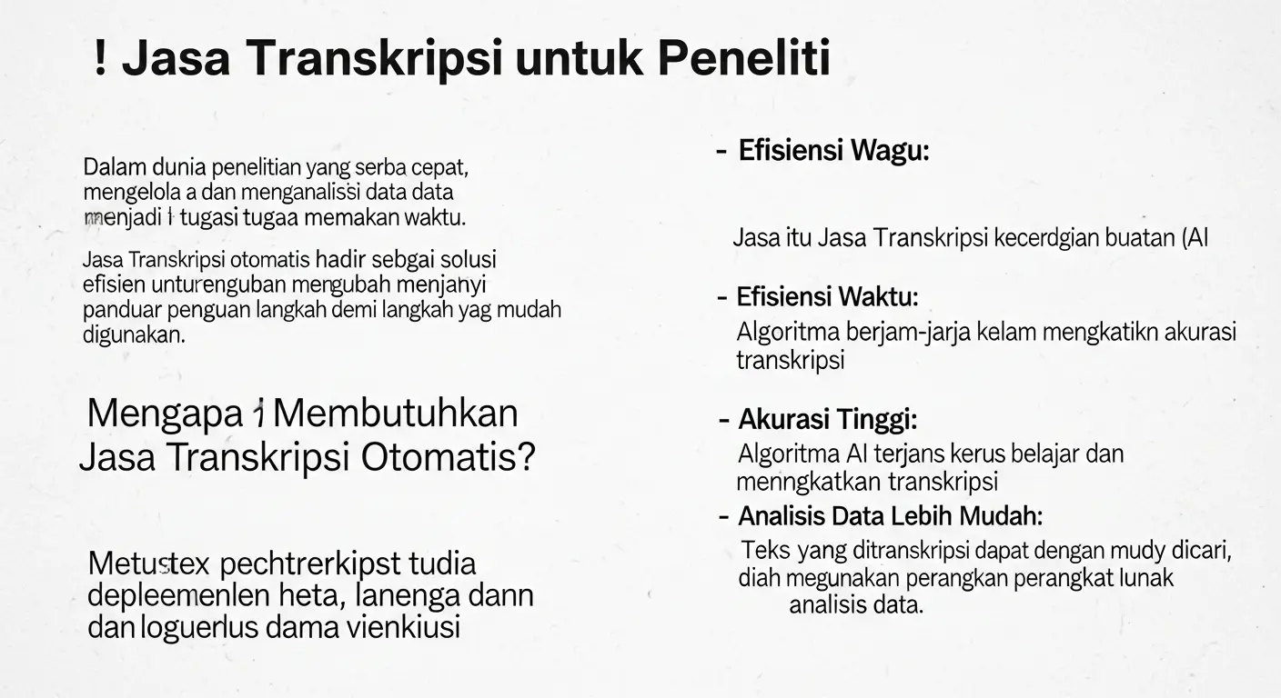Jasa Transkripsi untuk Peneliti: Solusi Efisien Mengubah Audio Menjadi Teks