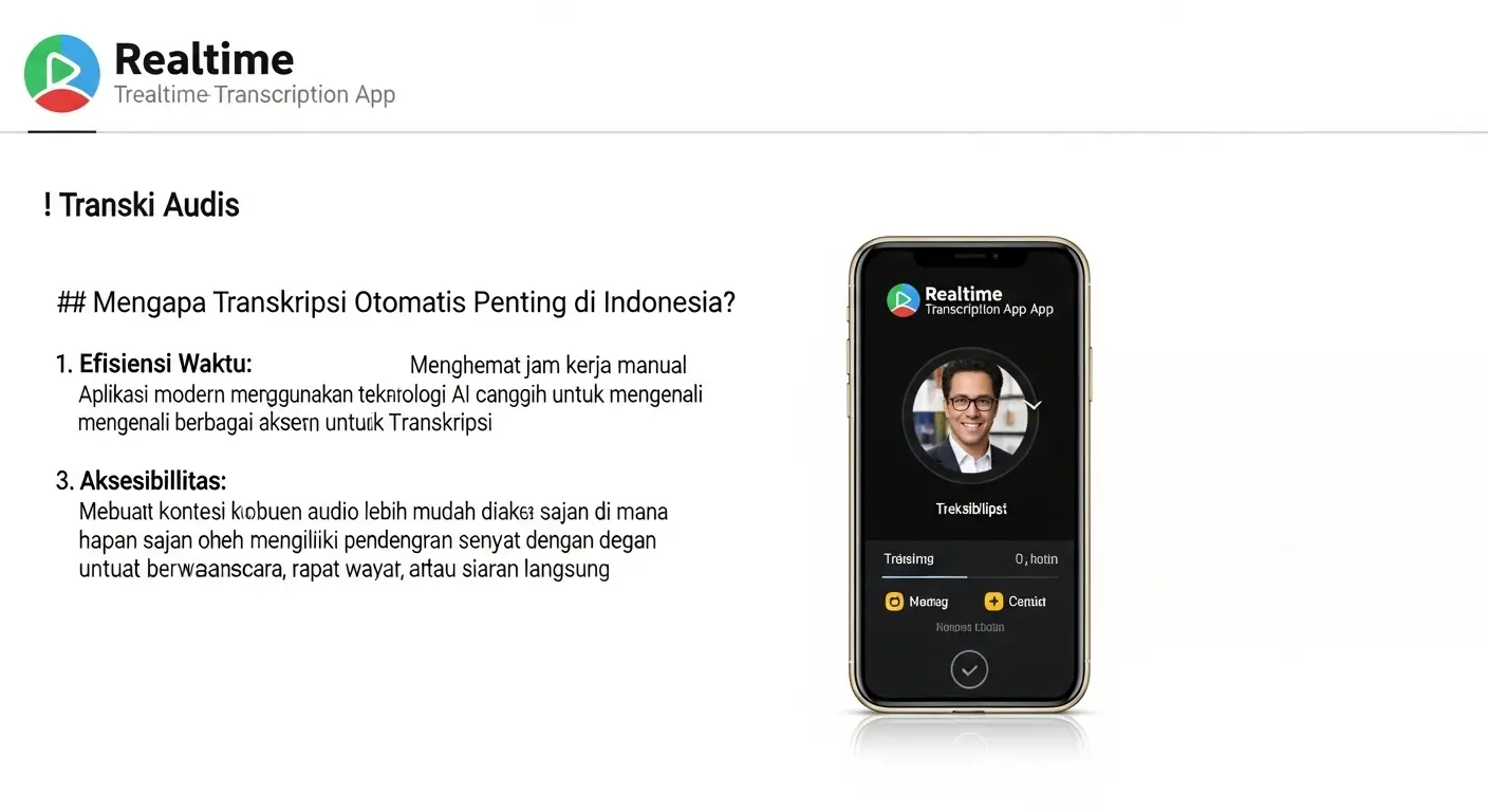 Aplikasi Transkripsi Realtime Indonesia