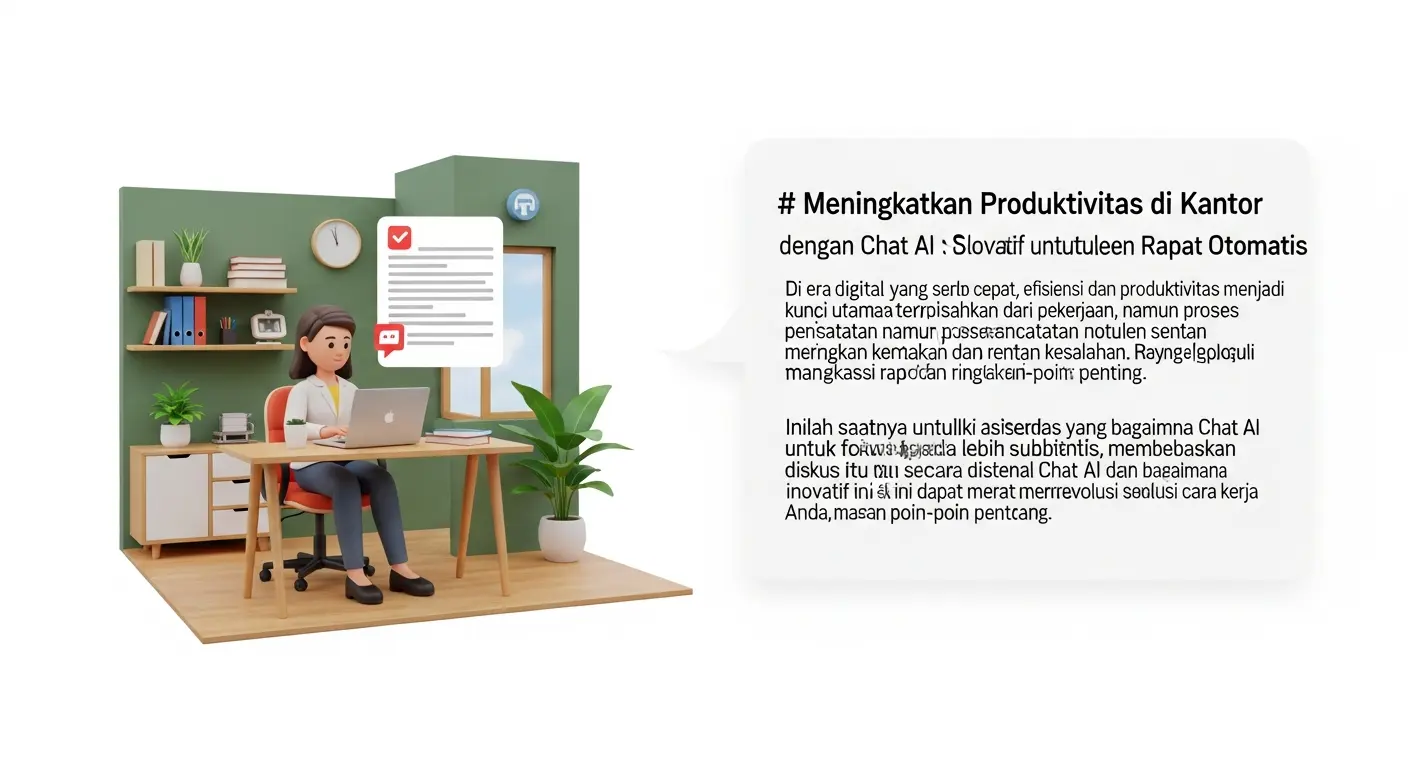 Meningkatkan Produktivitas di Kantor dengan Chat AI Gratis Indonesia