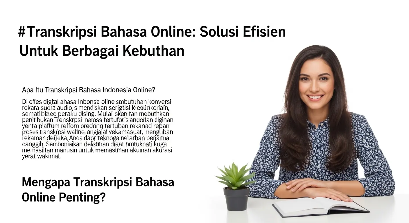 Transkripsi Bahasa Indonesia Online: Solusi Efisien