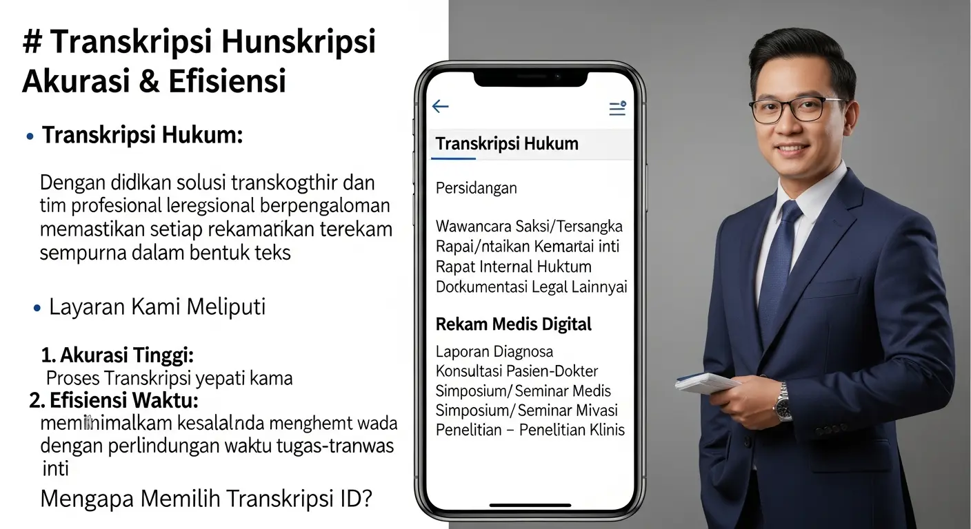Jasa Transkripsi Hukum dan Medis: Meningkatkan Kualitas Transkripsi