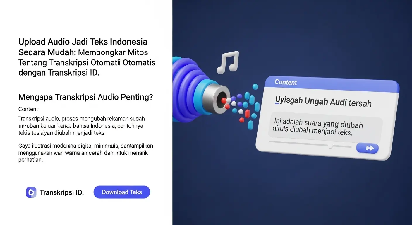 Upload Audio Jadi Teks Indonesia Secara Mudah