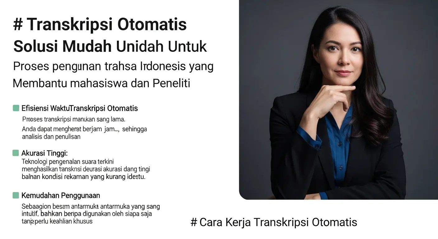 Transkripsi Otomatis Bahasa Indonesia: Solusi Mudah Untuk Mahasiswa