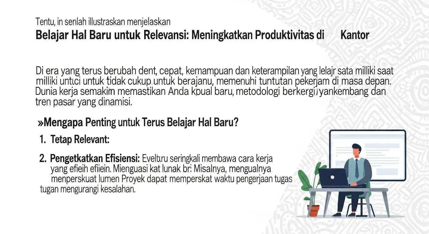 Belajar Hal Baru untuk Relevansi: Meningkatkan Produktivitas di Kantor