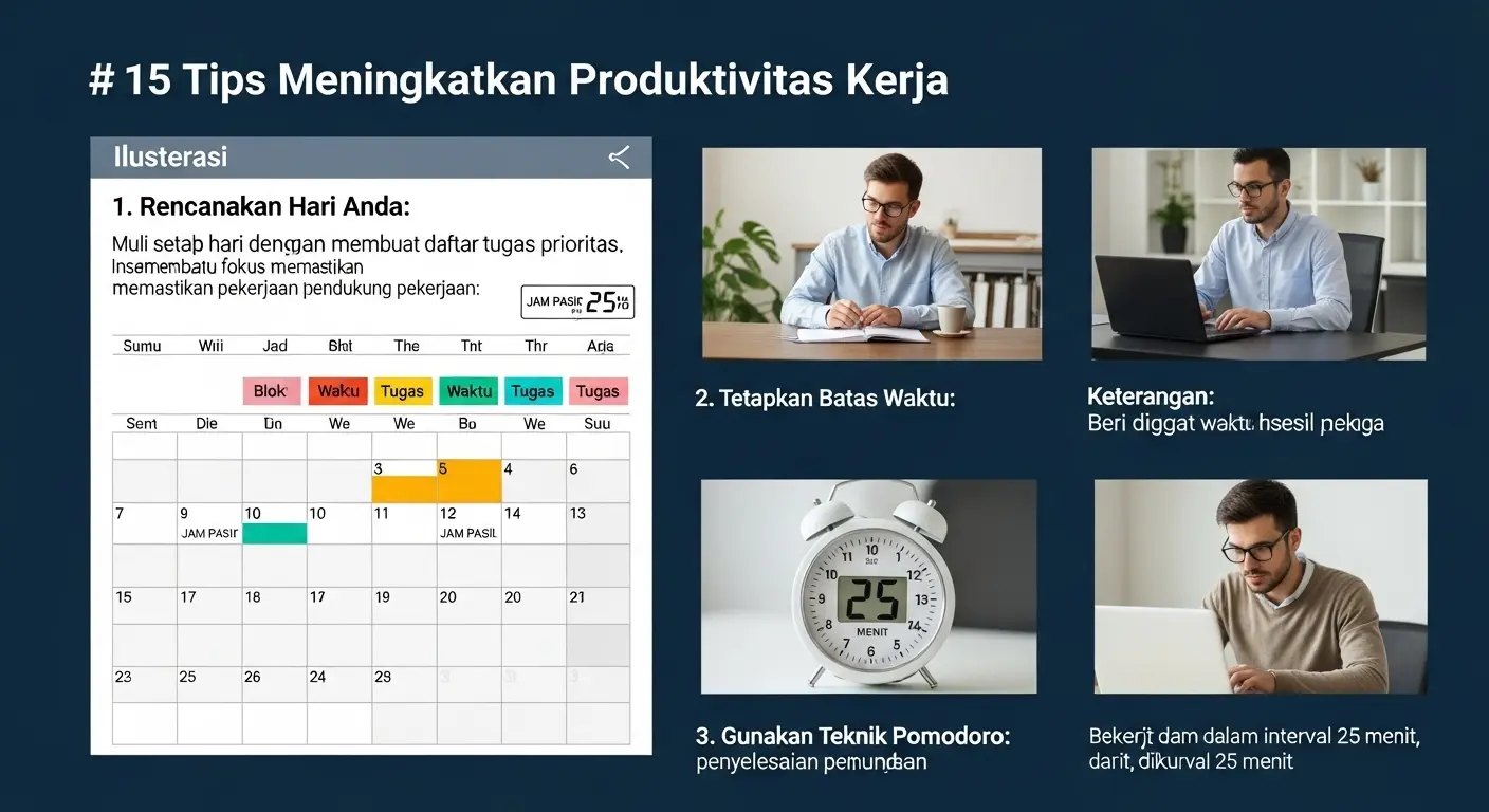 15 Tips Meningkatkan Produktivitas Kerja