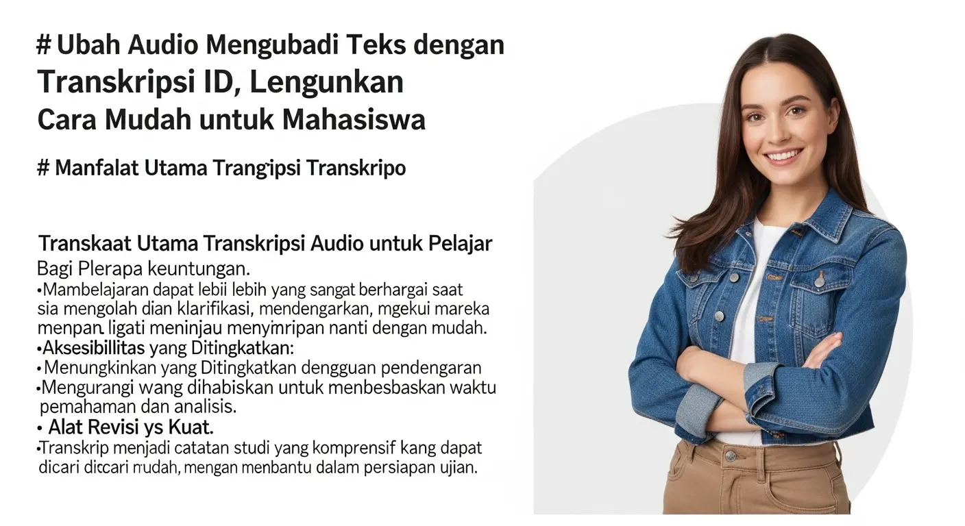 Mengubah Audio Menjadi Teks dengan Transkripsi ID: Cara Mudah untuk Mahasiswa