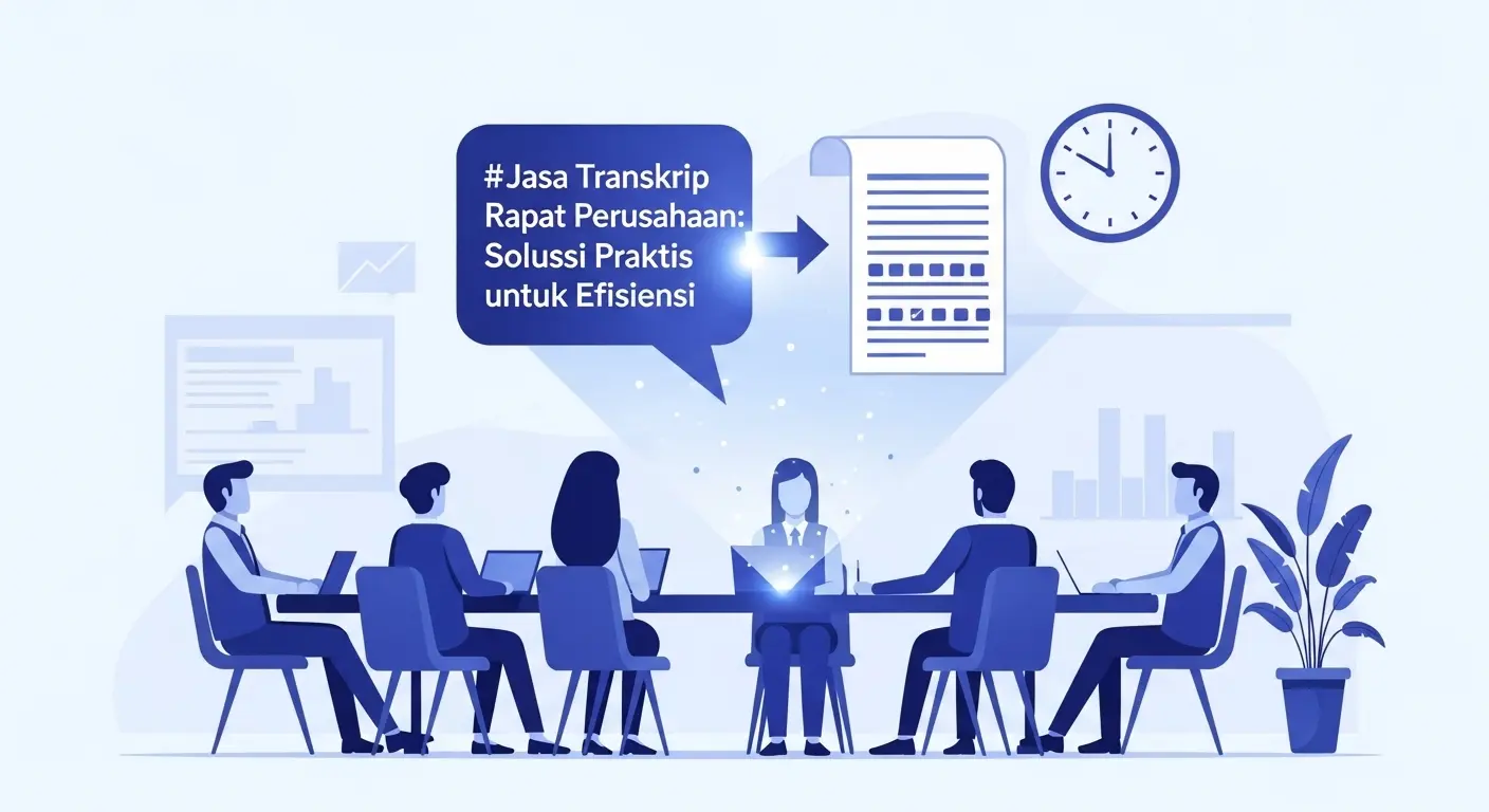 Jasa Transkrip Rapat Perusahaan: Solusi Praktis untuk Efisiensi