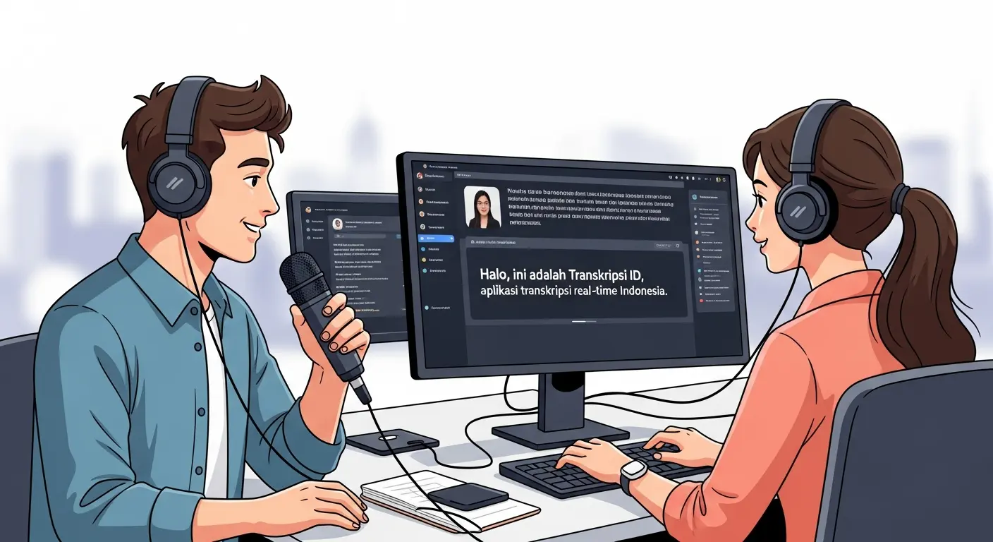 Aplikasi Transkripsi Realtime Indonesia - Transkripsi ID