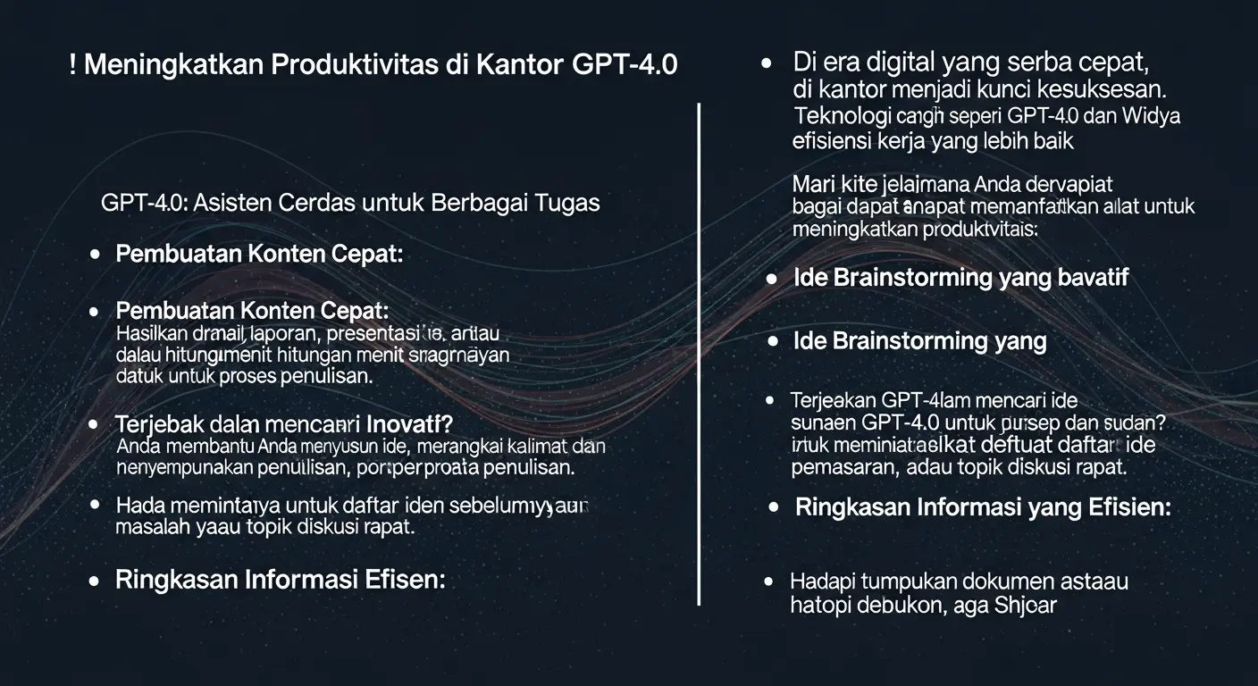 Meningkatkan Produktivitas di Kantor dengan GPT-4.0