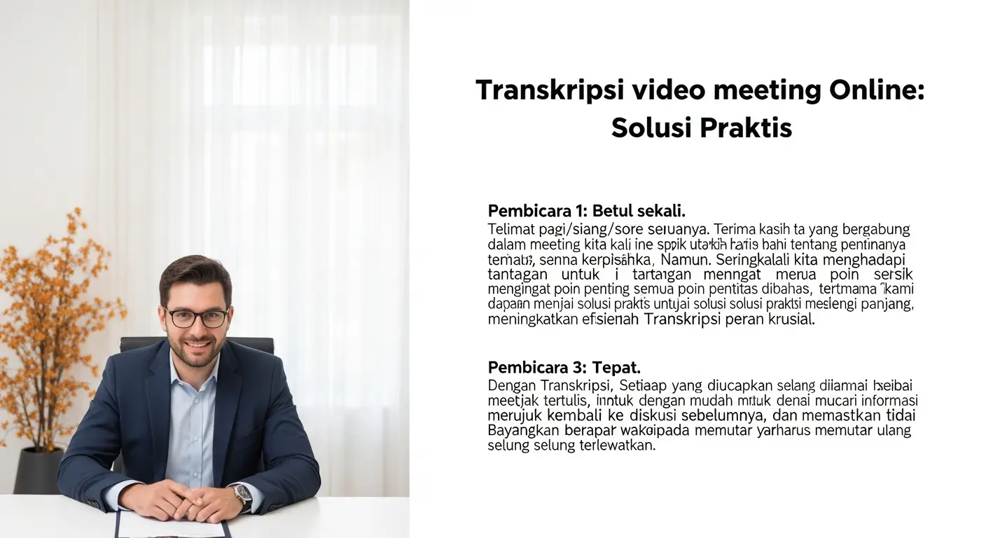 Transkripsi Video Meeting Online: Solusi Praktis