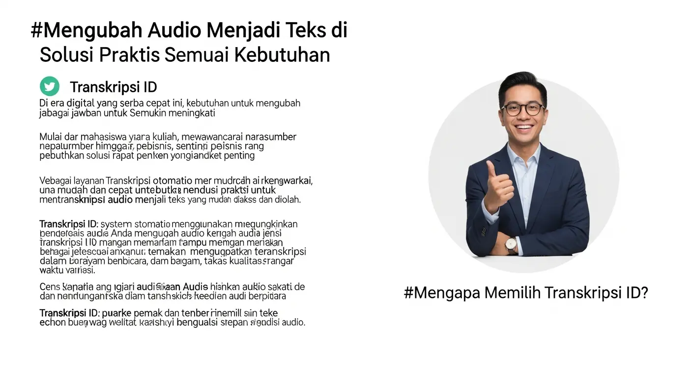 Mengubah Audio Menjadi Teks di Indonesia: Solusi Praktis untuk Semua Kebutuhan