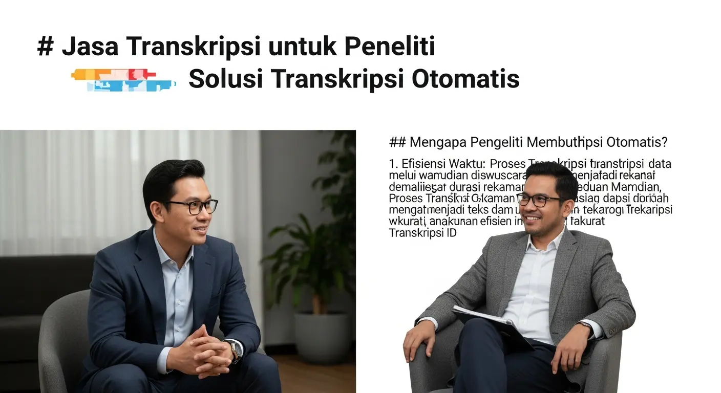 Jasa Transkripsi untuk Peneliti: Solusi Transkripsi Otomatis
