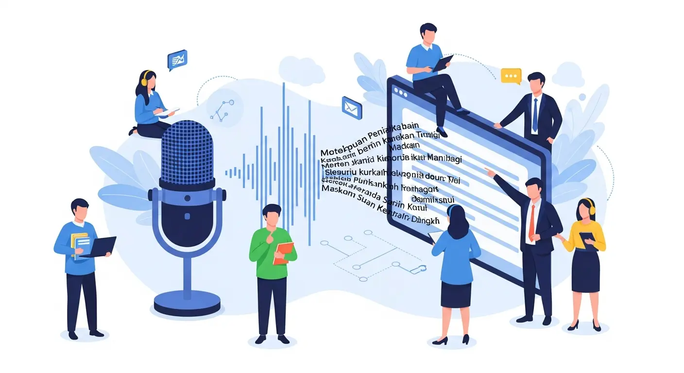 Mengupload Audio Jadi Teks Indonesia: Solusi Transkripsi Otomatis