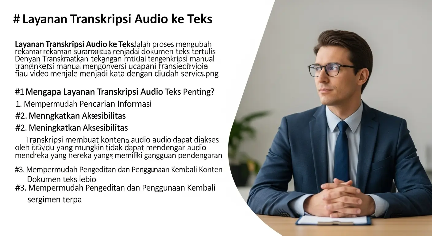 Layanan Transkripsi Audio ke Teks yang Memudahkan