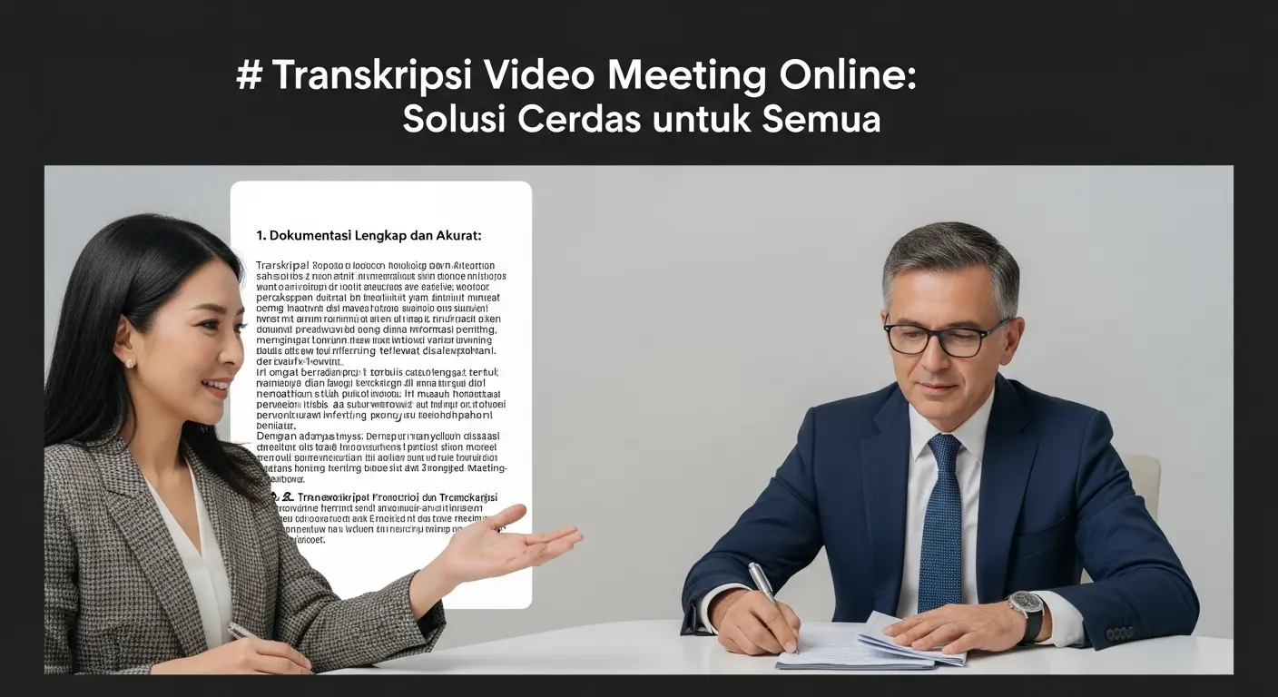 Transkripsi Video Meeting Online: Solusi Cerdas untuk Semua