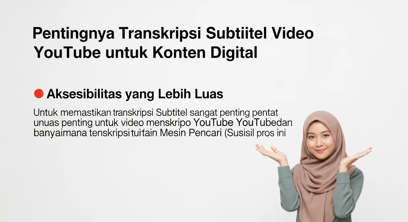 Pentingnya Transkripsi Subtitel Video YouTube untuk Konten Digital