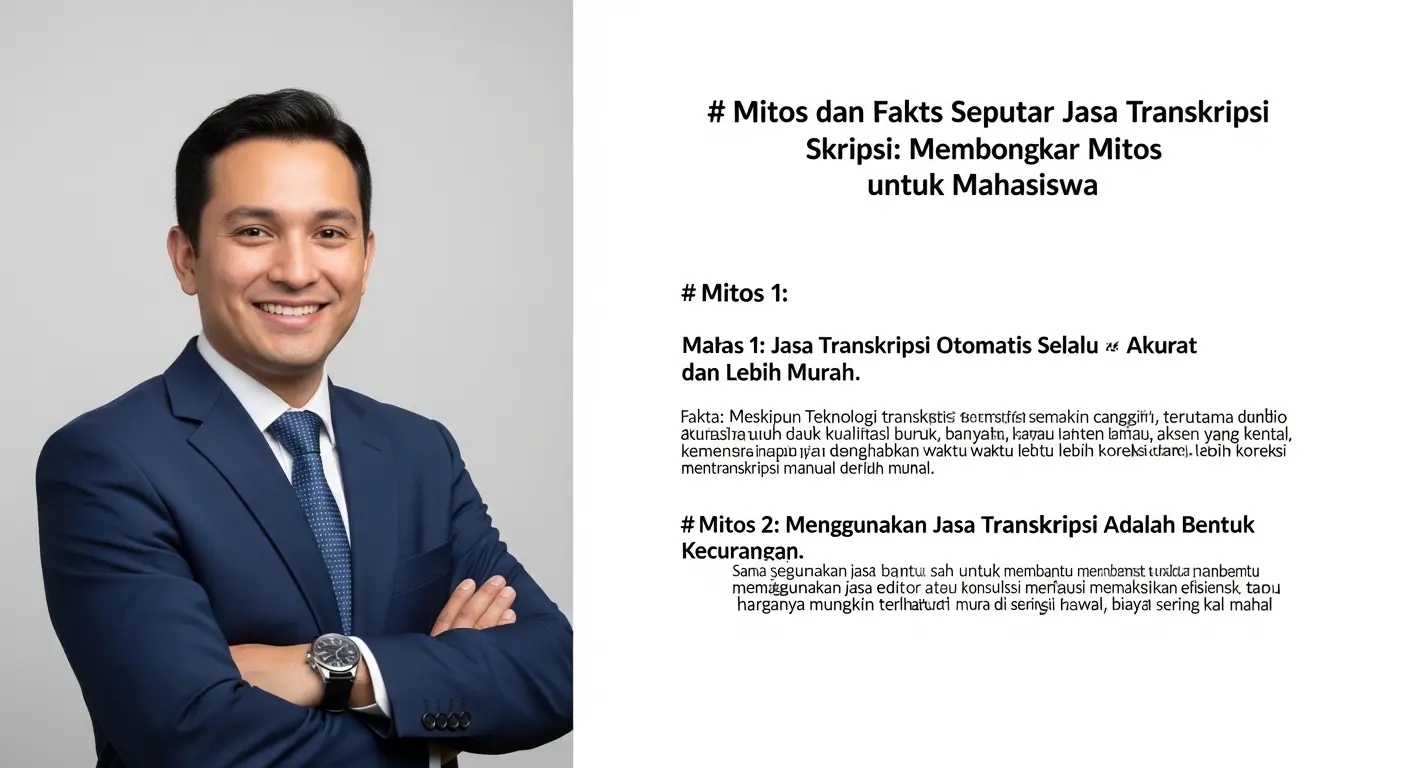 Mitos dan Fakta Seputar Jasa Transkripsi Skripsi