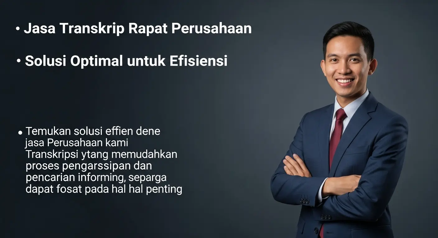 Jasa Transkrip Rapat Perusahaan: Solusi Optimal untuk Efisiensi