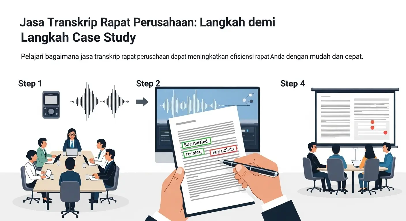 Jasa Transkrip Rapat Perusahaan: Langkah demi Langkah Case Study