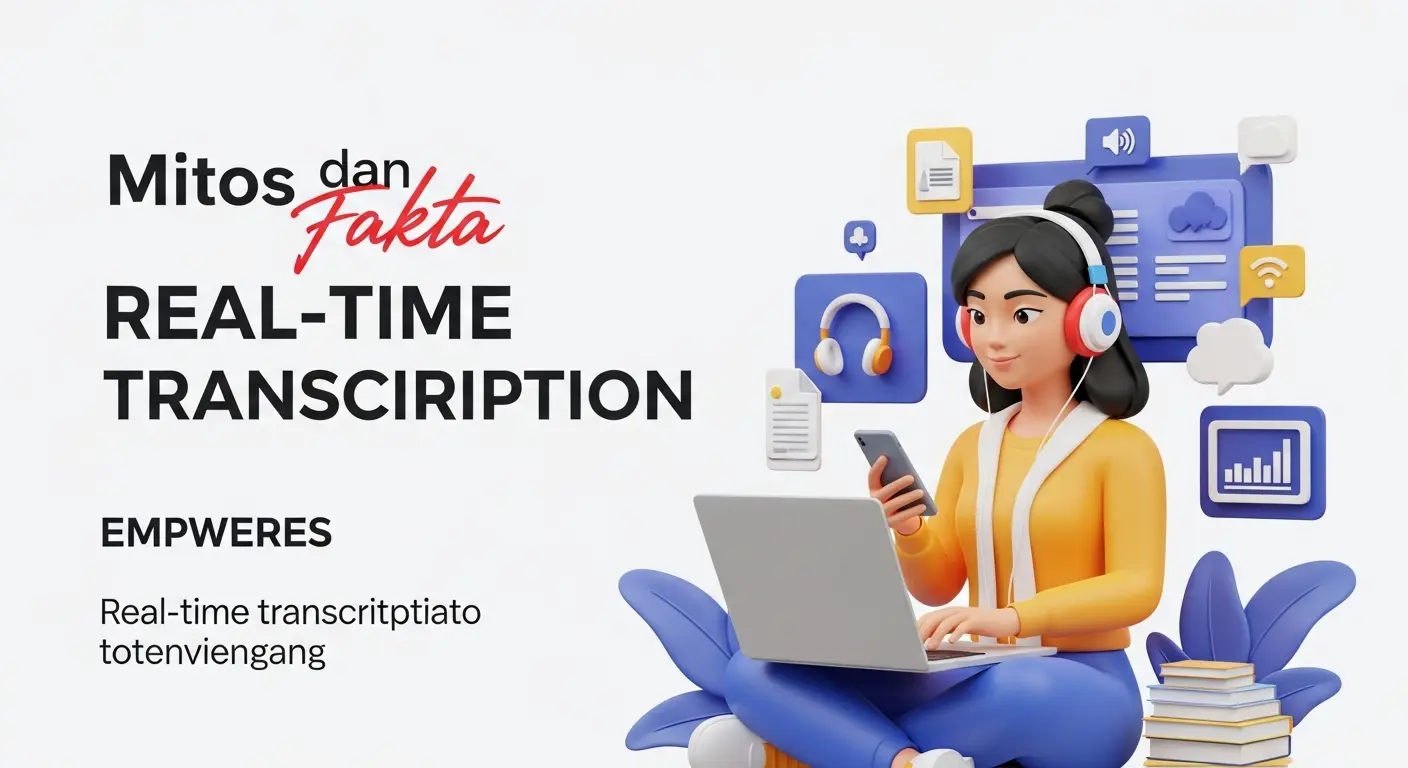 Mitos dan Fakta: Aplikasi Transkripsi Realtime Indonesia Sebagai Solusi Cerdas