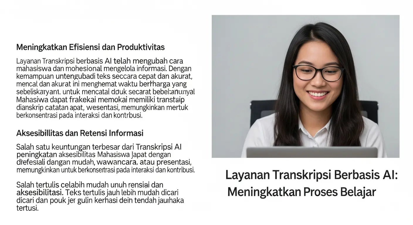 Layanan Transkripsi Berbasis AI: Meningkatkan Proses Belajar