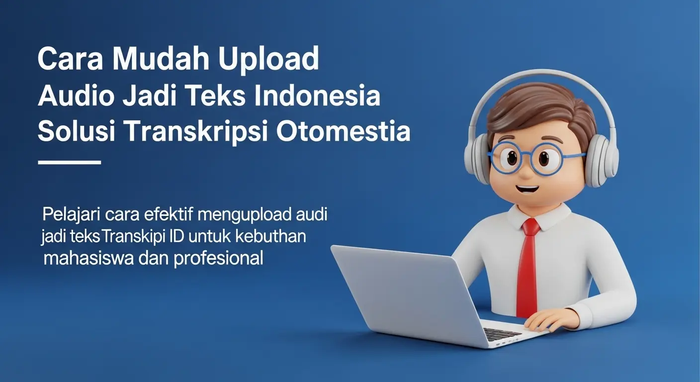Cara Mudah Upload Audio Jadi Teks Indonesia: Solusi Transkripsi Otomatis