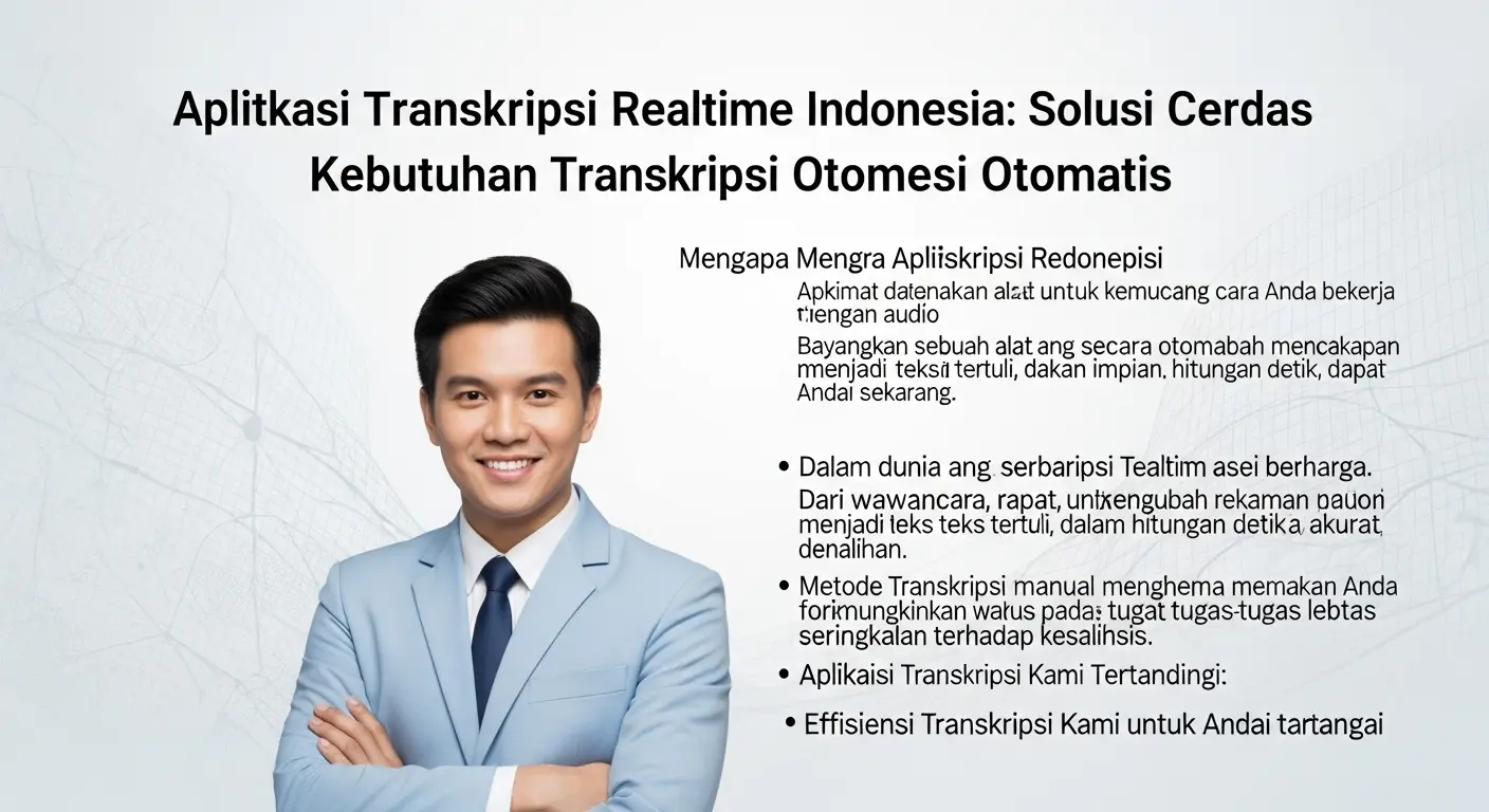 Aplikasi Transkripsi Realtime Indonesia: Solusi Cerdas Untuk Kebutuhan Transkripsi Otomatis