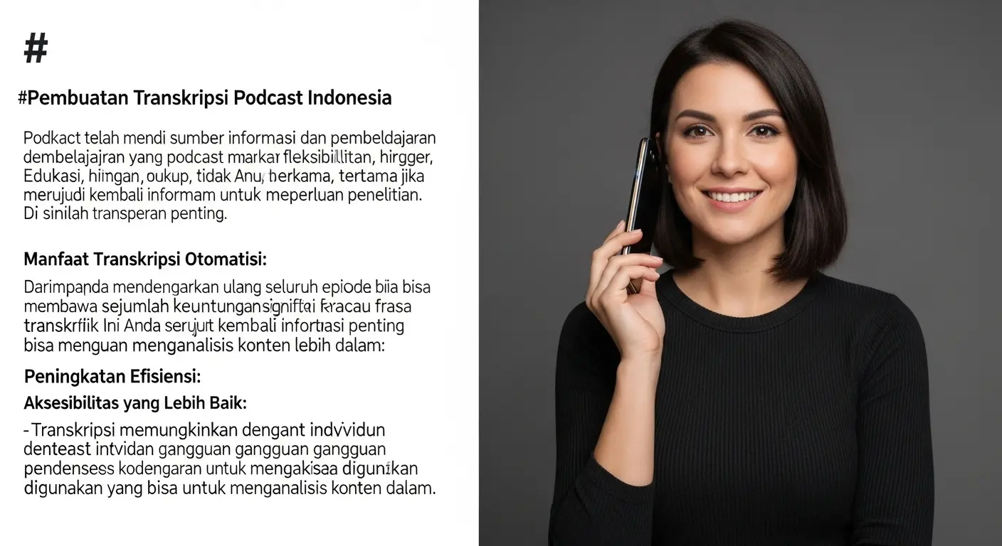 Pembuatan Transkripsi Podcast Indonesia: Solusi Otomatis