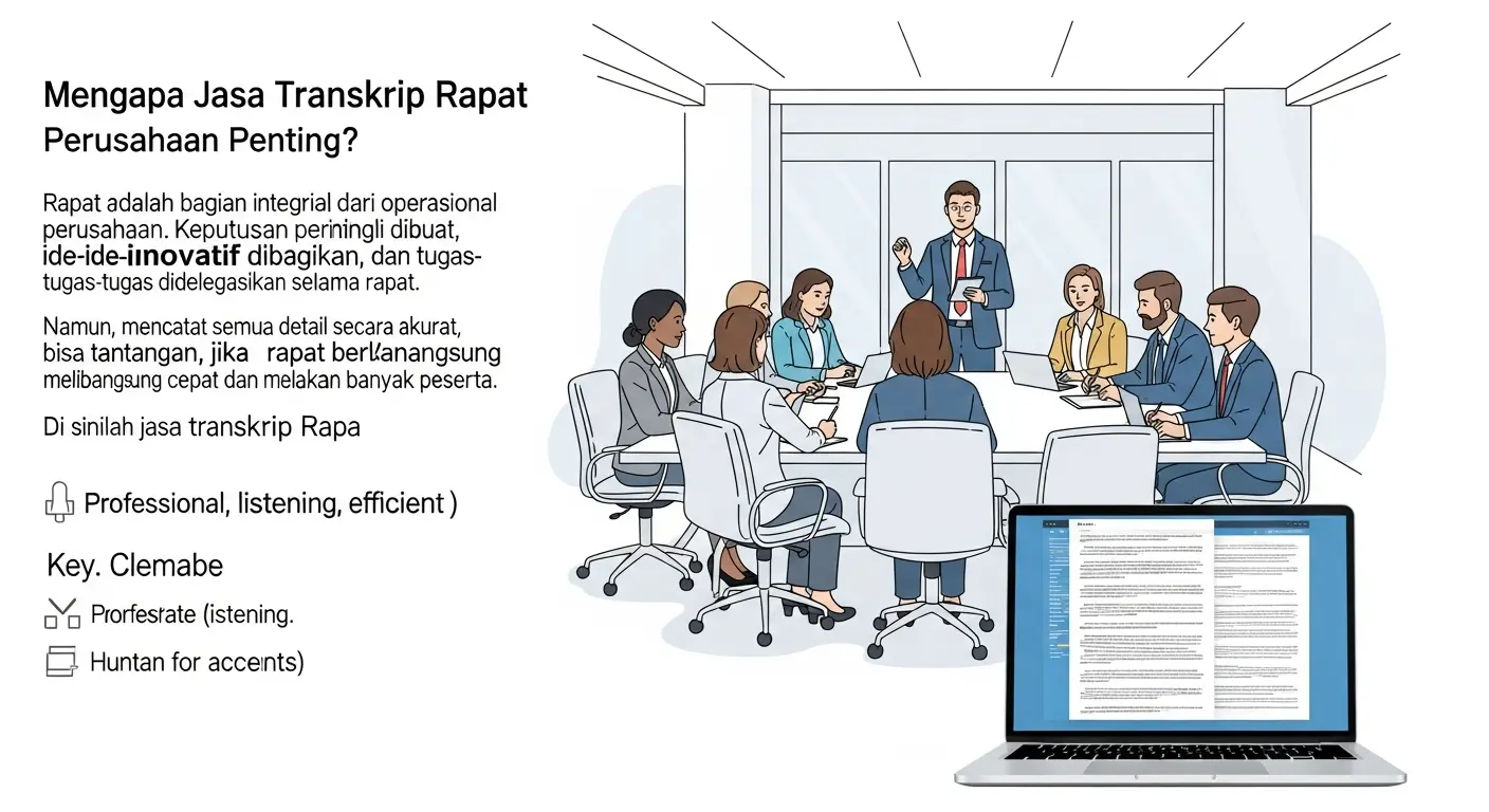 Jasa Transkrip Rapat Perusahaan: Memudahkan Pekerjaan Kita