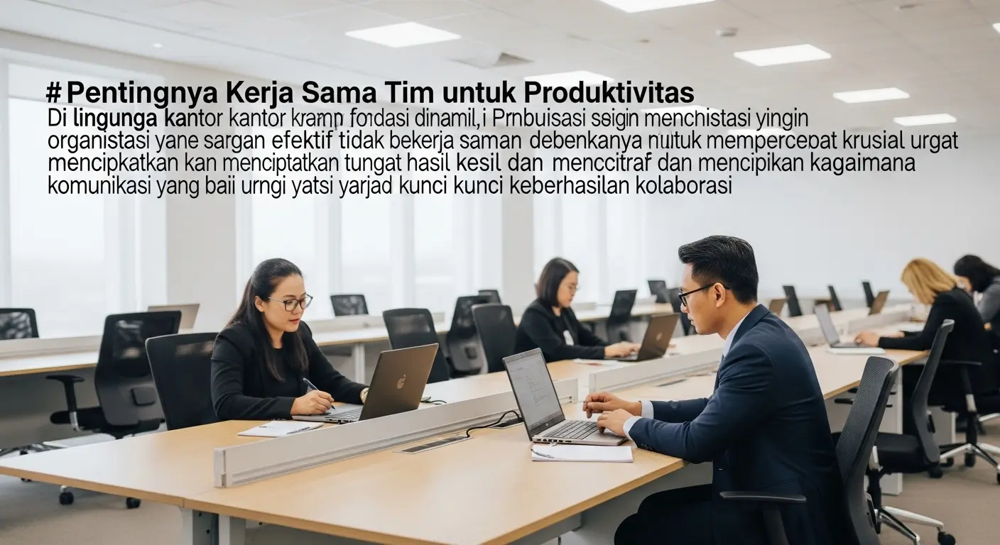 Pentingnya Kerja Sama Tim untuk Produktivitas