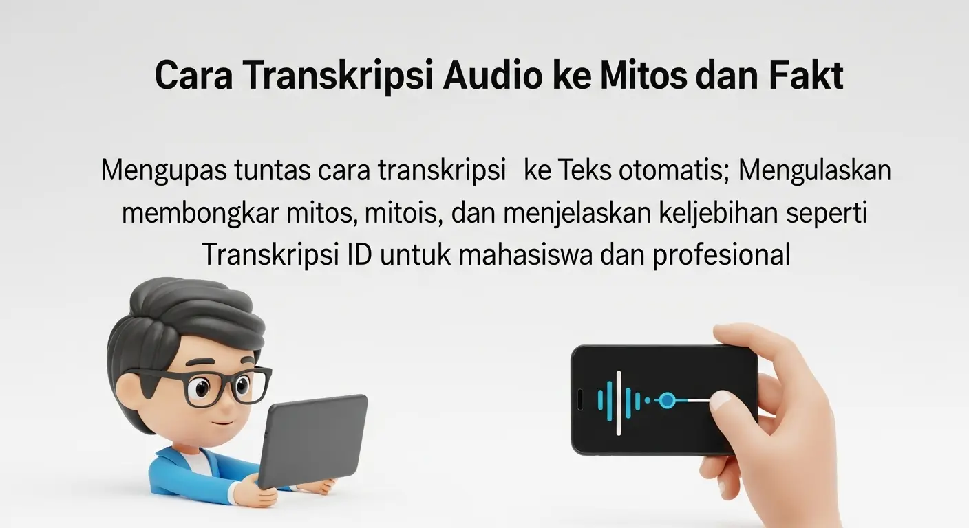Cara Transkripsi Audio ke Teks Otomatis: Mitos dan Fakta