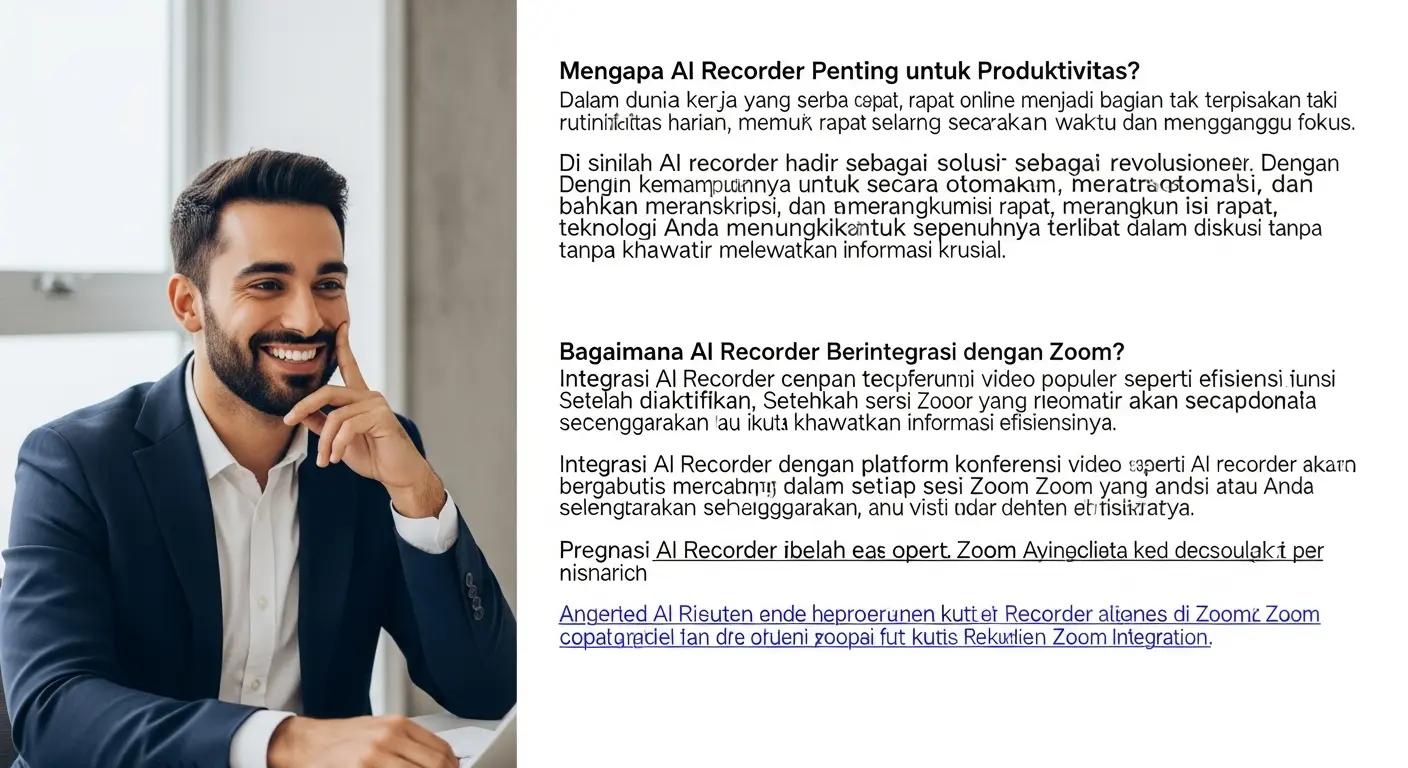 Meningkatkan Produktivitas di Kantor dengan AI Recorder Zoom Integration