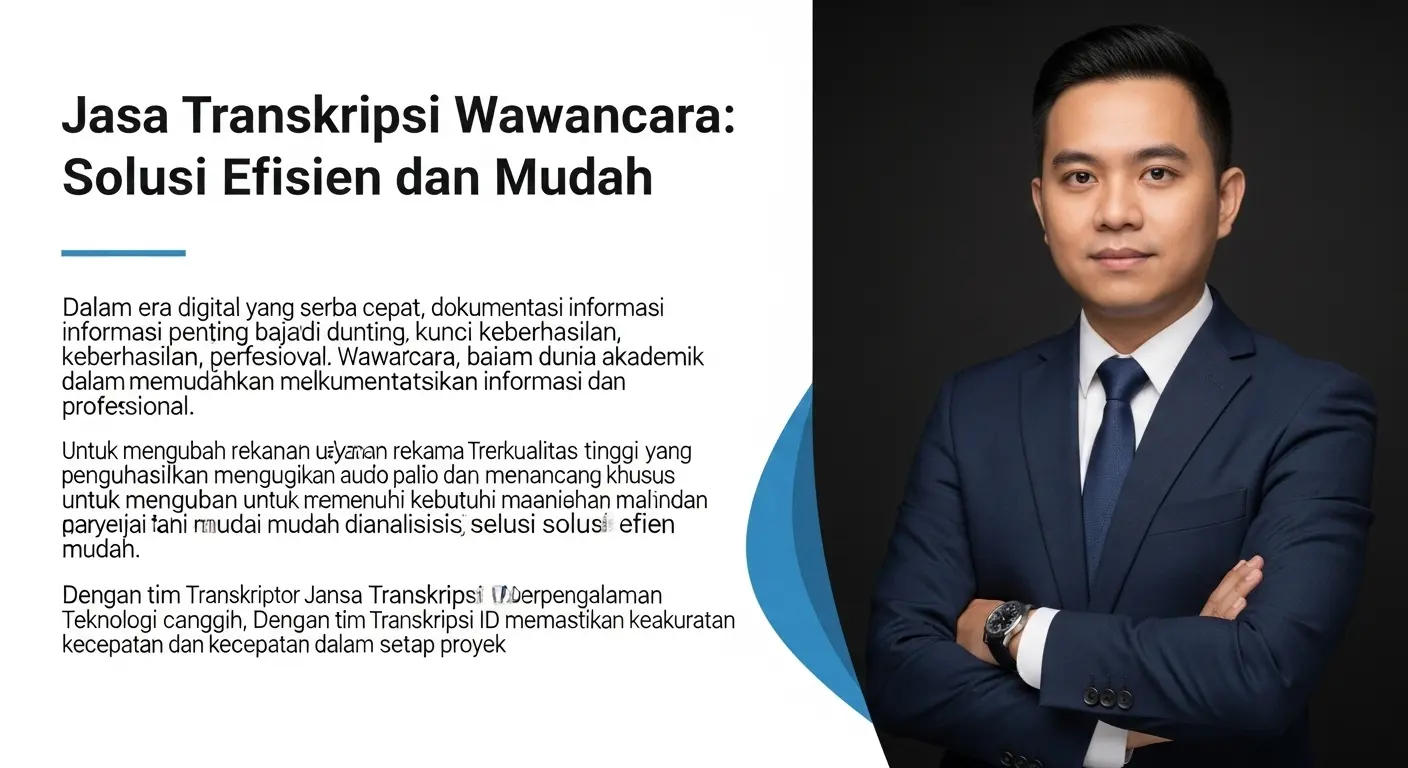 Jasa Transkripsi Wawancara: Solusi Efisien dan Mudah