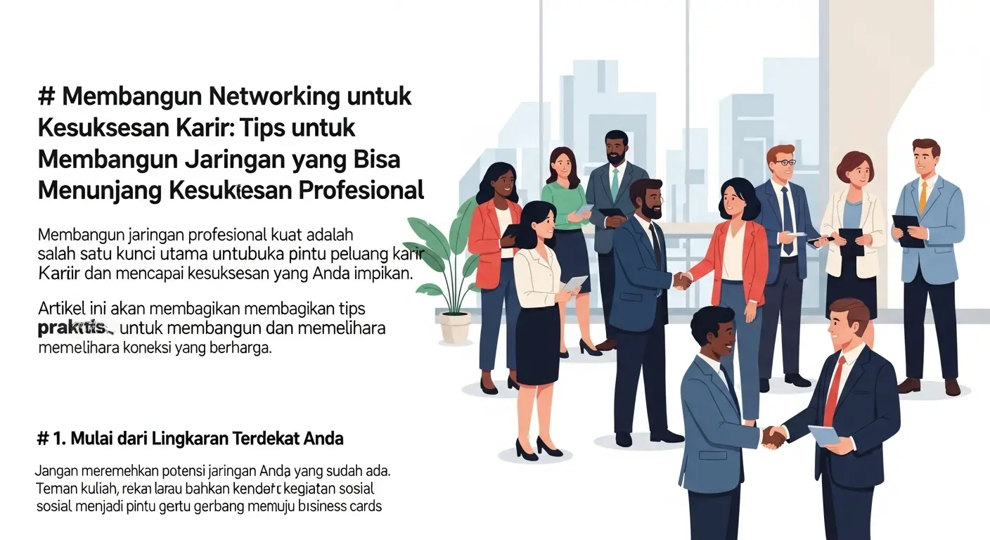 Membangun Networking untuk Kesuksesan Karir: Tips untuk Membangun Jaringan yang Bisa Menunjang Kesuksesan Profesional